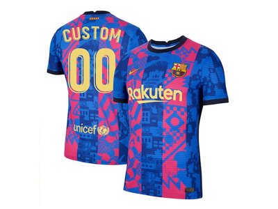 Club Barcelona Custom #00 Third 2021/22 Soccer Jersey